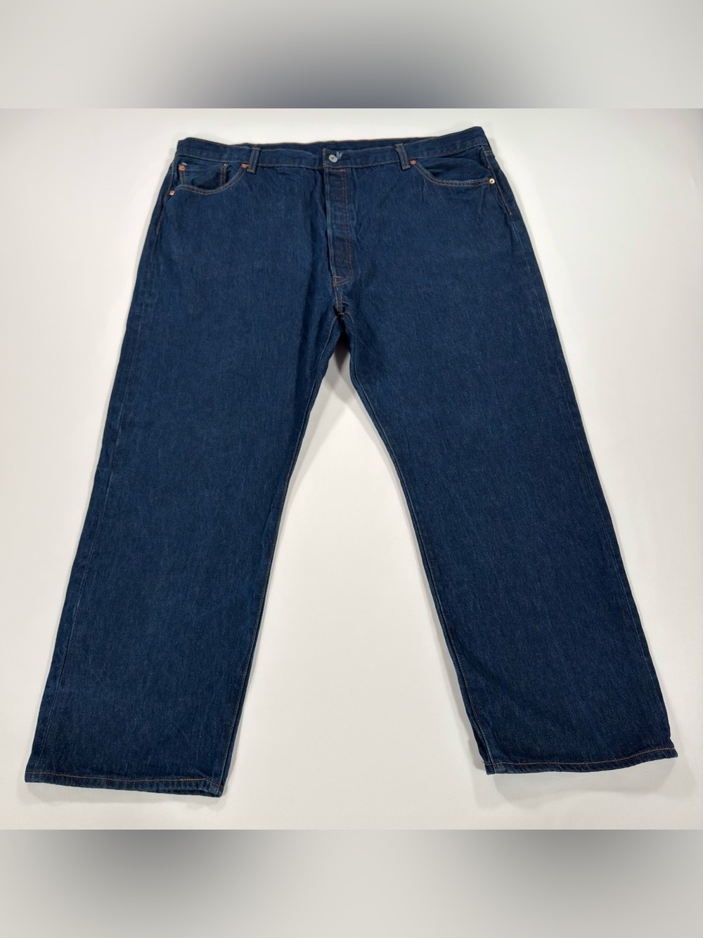 Levi's 501 Shrink to Fit Mens Jeans 48x32 (Fits 46x31) Big Tall Dark Wash Denim